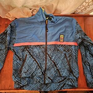 Ocean Pacific Mens Vintage Warmup Windbreaker Snowmobile Winter sports jacket L